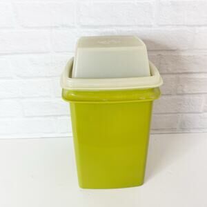 Vintage Tupperware Avocado Green 3 Piece Pickle Keeper w/ Strainer & Lid